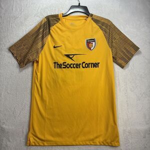Nike Dri-Fit Dallas Texans Soccer Shirt Mens Large Yellow Nike Premier Club Slim